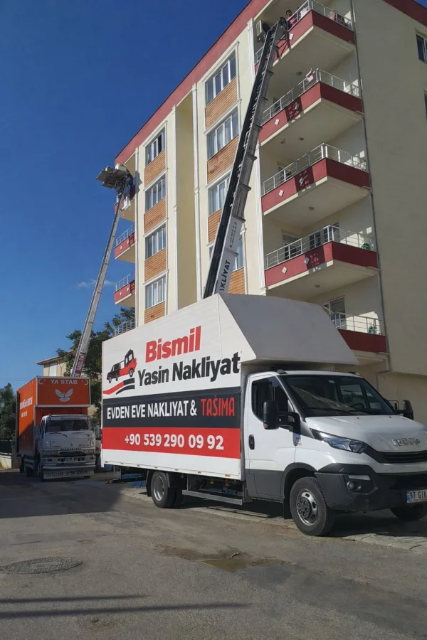 Bismil asansörlü nakliyat dış cephe taşıma sistemi
